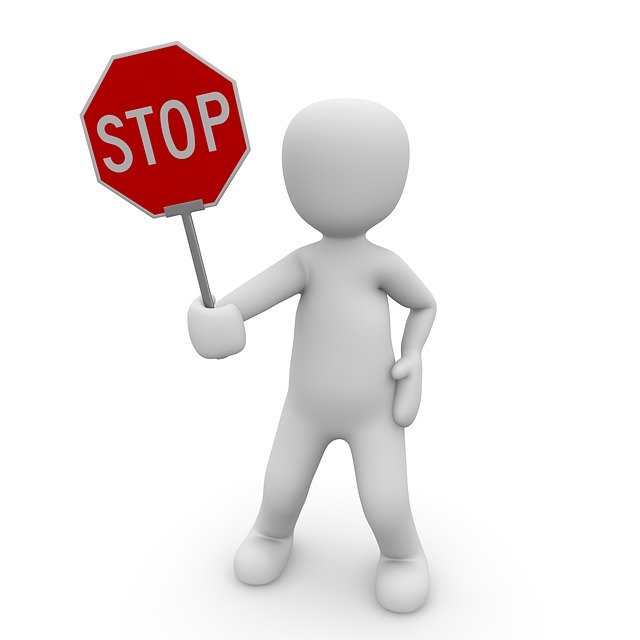 stop sign vector image